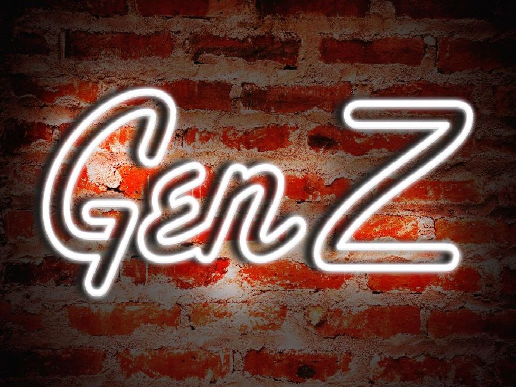 Neonleuchtschrift 'GenZ' auf einer rustikalen Ziegelwand - symbolisiert die junge Generation und moderne Ansätze in der Hochschullehre.